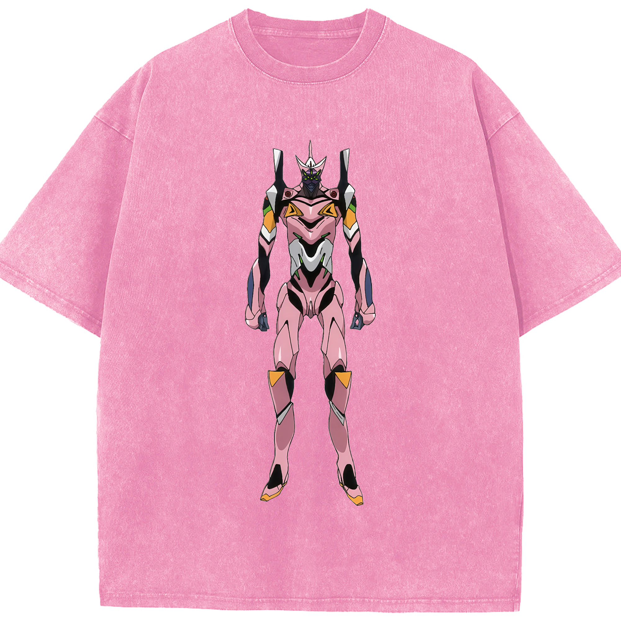 （画像用） EVA 新世紀エヴァンゲリオン 綿100% ヴィンテージ風 半袖Tシャツ（フロントプリント）